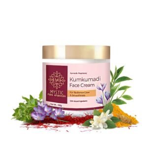 Mystic Kumkumadi Cream for Skin Brightening, Smoothing & Radiance Glow - 100G - Sulphate & Paraben Free