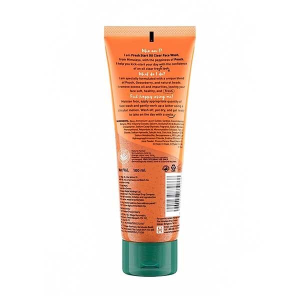 Himalaya Fresh Start Oil Clear Peach Face Wash - Image 2