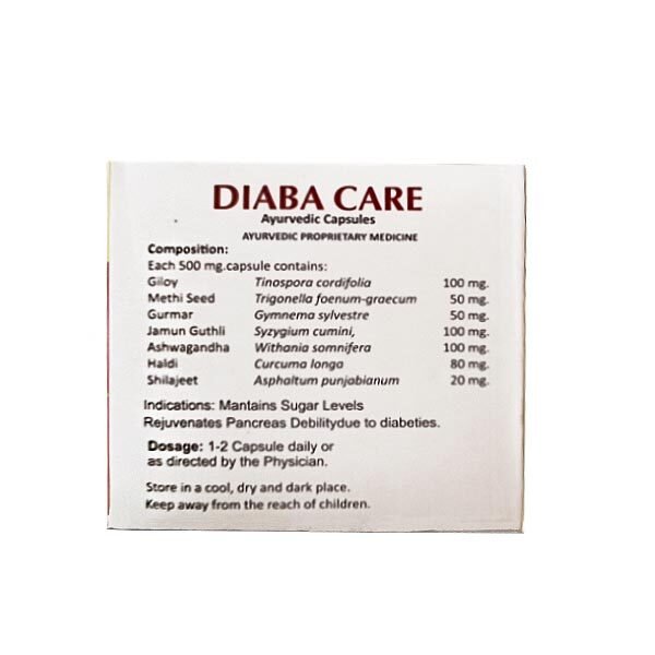VD Diaba Care- 50 Capsules - Image 2