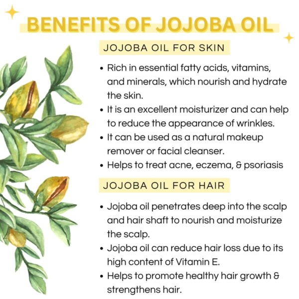 Pure Jojoba Oil for Skin and Hair Care- 30ml- 100% Pure and Natural - Image 4