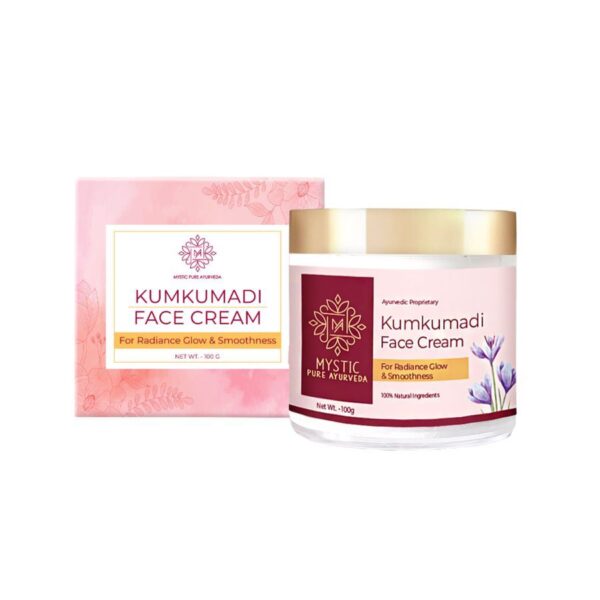 Mystic Kumkumadi Cream for Skin Brightening, Smoothing & Radiance Glow - 100G - Sulphate & Paraben Free - Image 2