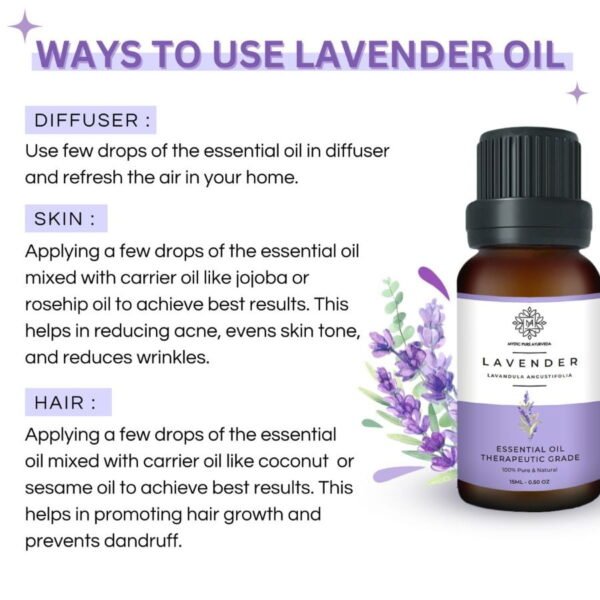 100% Pure Lavender Essential Oil - Therapeutic Grade Aromatherapy Oil - Image 2