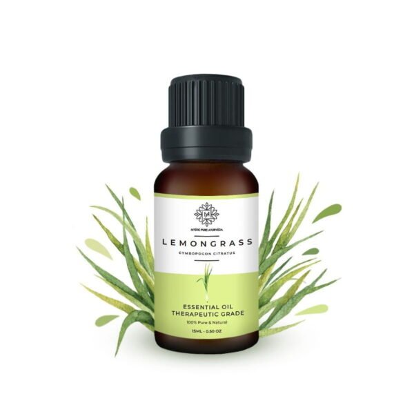 100% Pure Lemongrass Essential Oil - Therapeutic Grade For Acne, Anxiety & Muscle Pain - 15ml