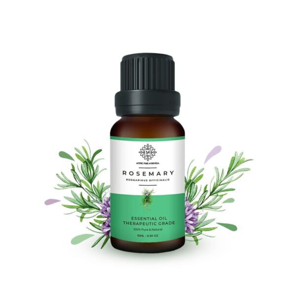 Mystic Pure Rosemary Essential Oil For Hair Growth & Reduce Hair Fall - Therapeutic Grade