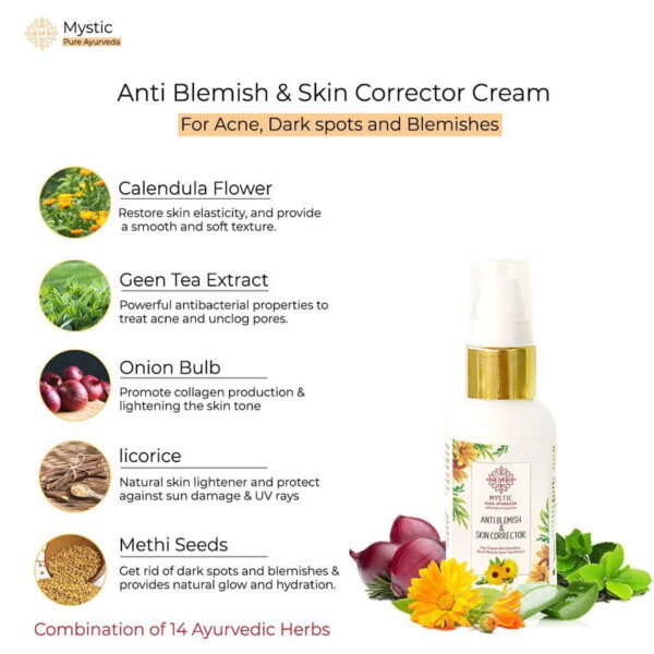 Skin Corrector Cream For Dark Spot, Acne, Firming, Pigmentation with Calendula & Onion - 50Ml - Image 2