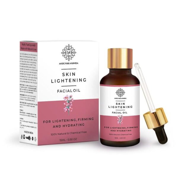 Skin Lightening Facial Oil- Lightening, Firming and Hydrating- 15ml - 100% Pure and Natural - Image 2